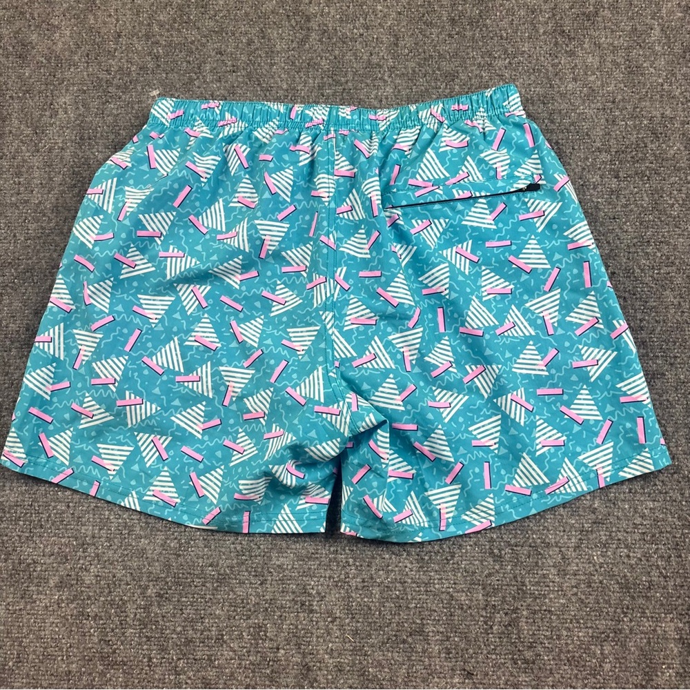 THIRD WAVE Mens Swimming Trunks Blue/Pink w/compression liner size: Medium - Picture 3 of 10